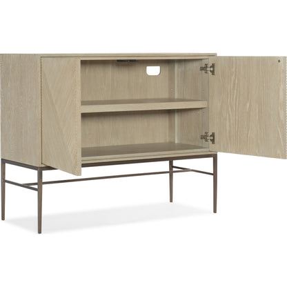 Cascade Cabinet by Hooker Furniture in terrain. Made from oak veneers, metal in a modern style.