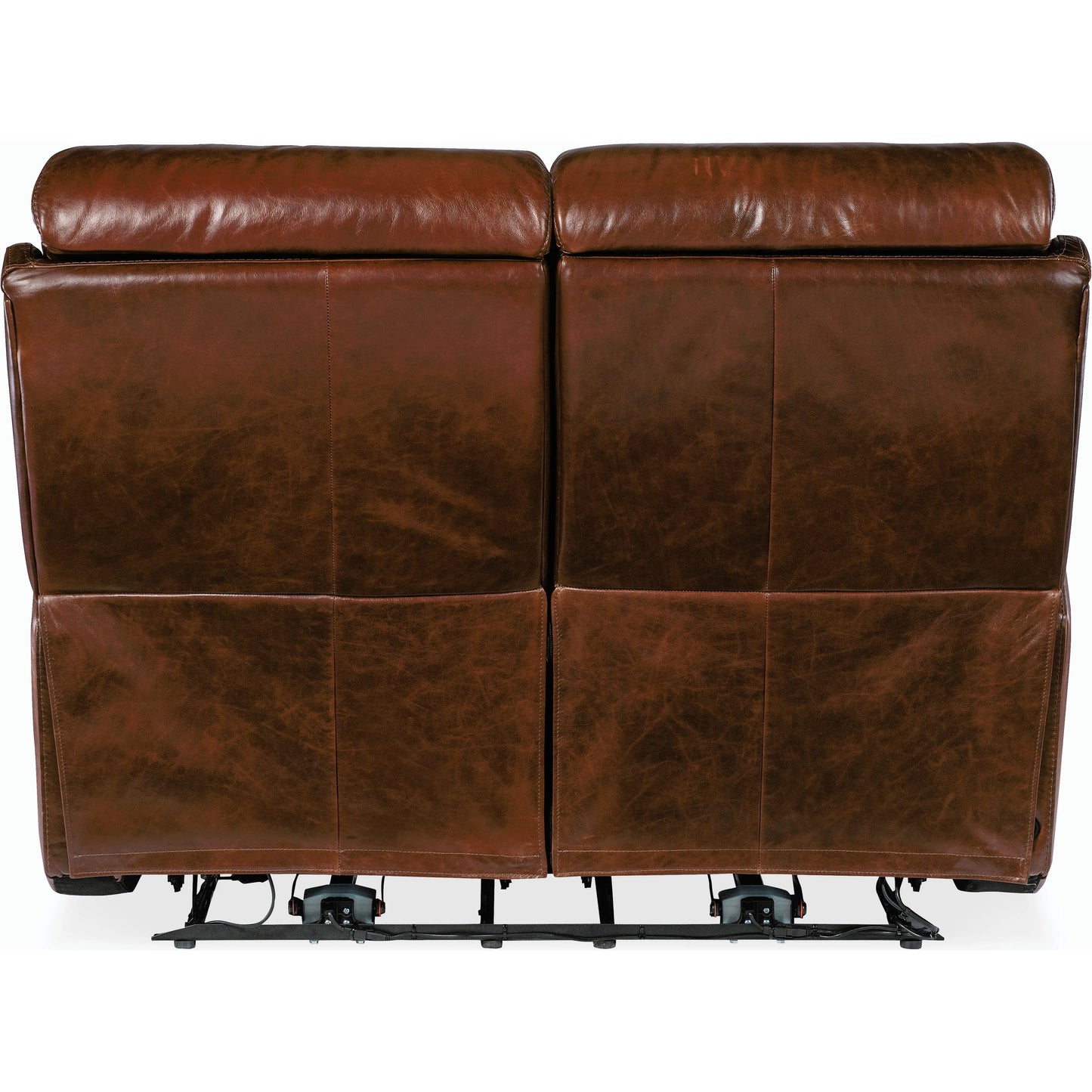 002 SI-2185889 | Additional Silo | Harlan Zero Gravity Power Loveseat w/Power Headrest by Hooker Furniture in carrington walnut. Made from leather in a traditional style.