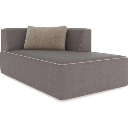 Marbella Chaise by Caracole in lucent bronze metallic paint. Made from unique in a transitional style.