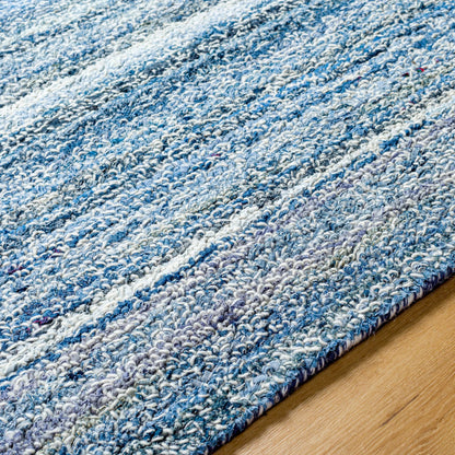 Zola Rug - 1961 by Surya in denim, dark blue, navy, beige. Made from 50% wool, 50% cotton in a unique style.