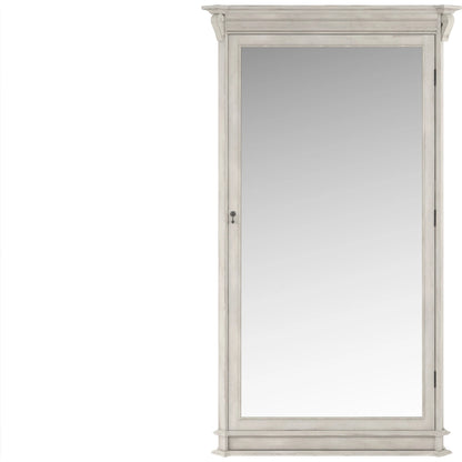 Alcove Floor Mirror by A.R.T. Furniture in belgian ivory. Made from acacia solids, maple veneers, mirror in a modern style.