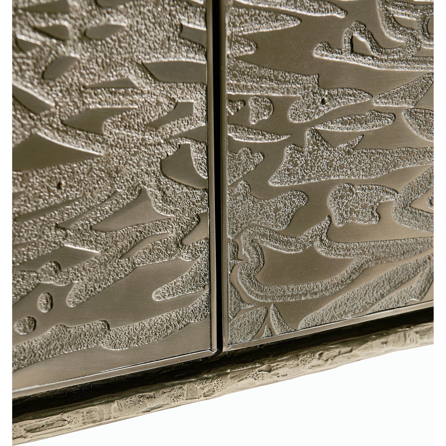 010 SI-2186264 | Closeup | Water Diel Acid Etched Door Chest by Jonathan Charles in bleached oak. Made from oak, cast metal in a modern style.