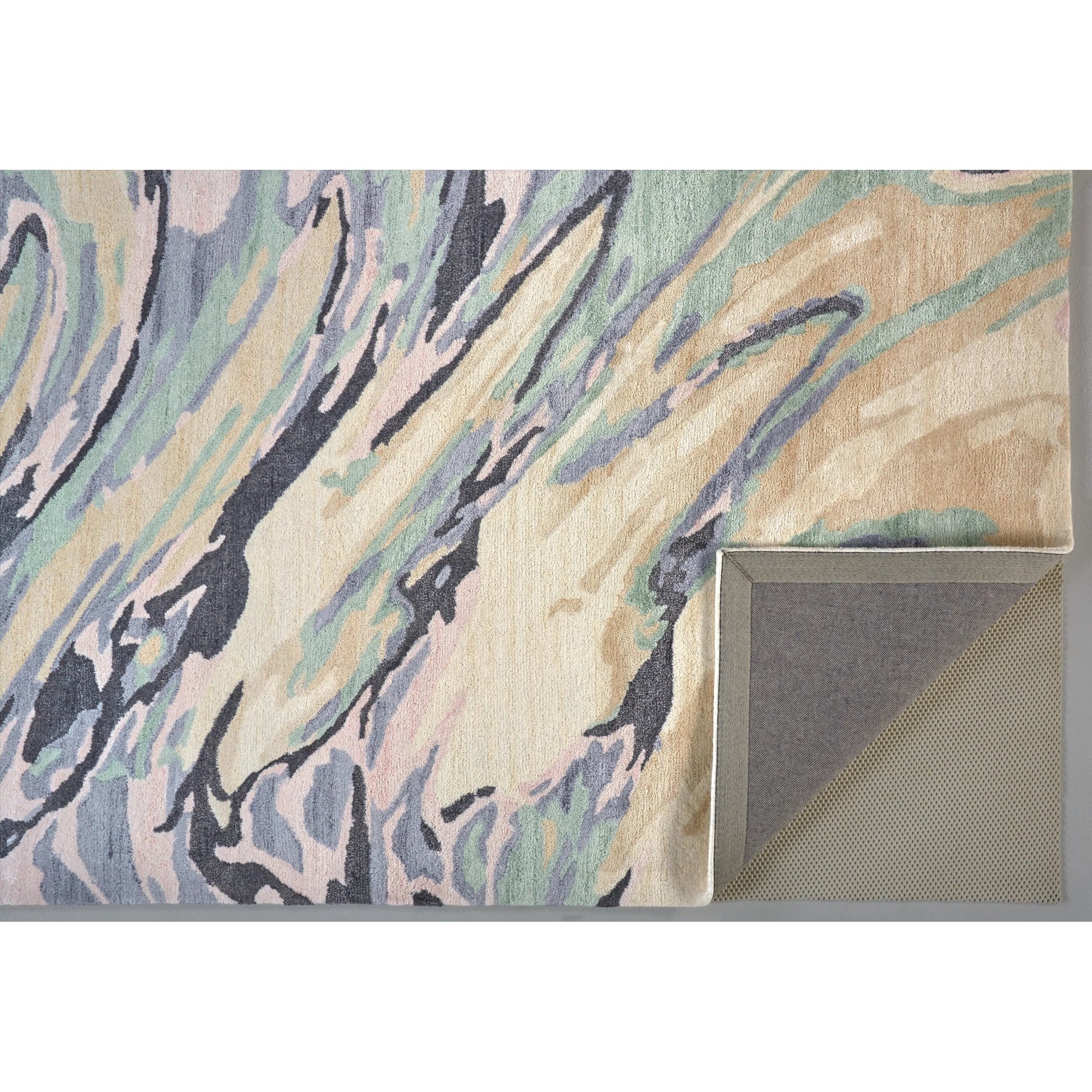 Dryden Transitional Rug - 8790F by Feizy in blue, gray, taupe. Made from viscose, wool in a unique style.