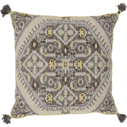Zahra Pillow - 10499 by Surya. Made from front: 100% wool, back: 100% cotton in a eclectic & global style.
