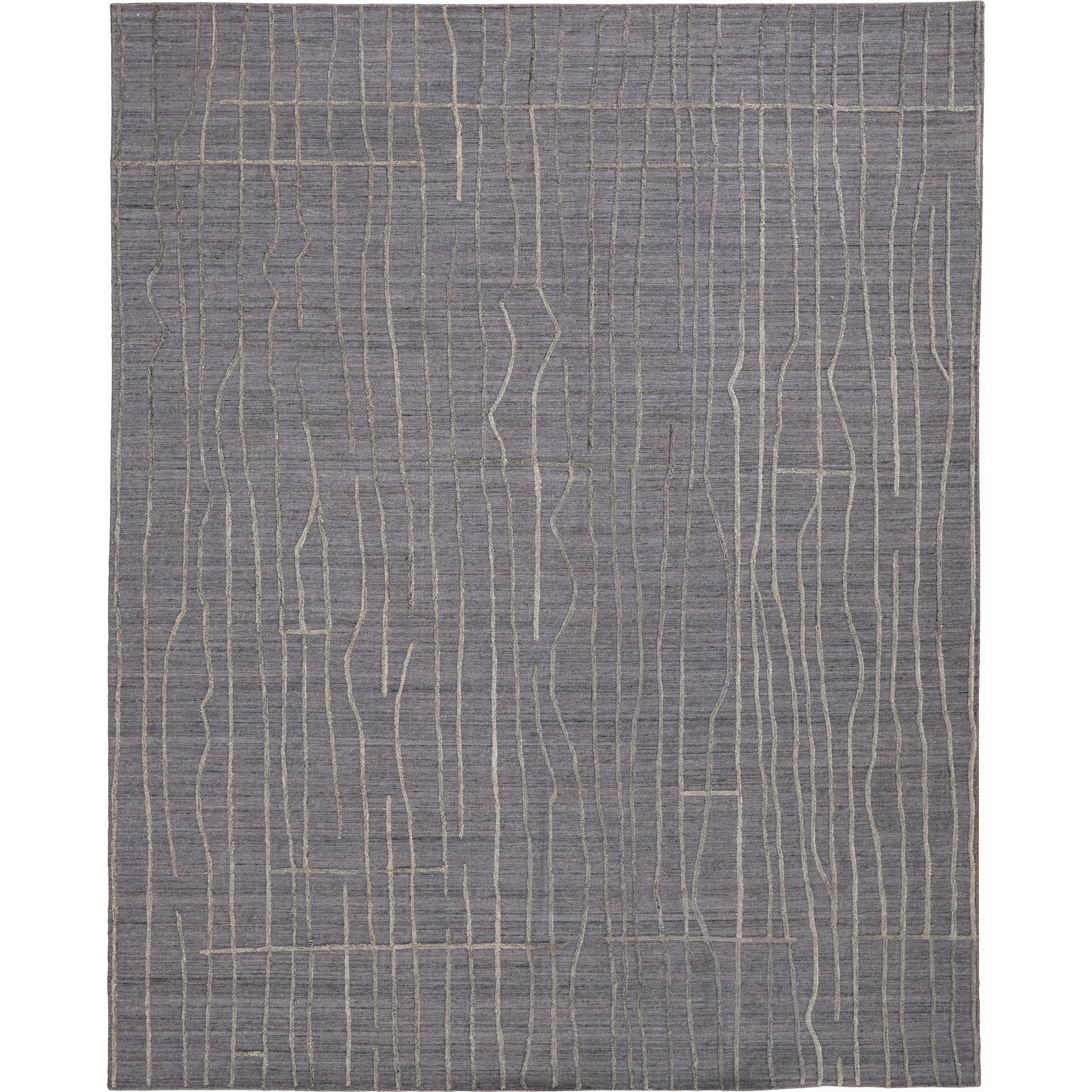 Haverhill Transitional Solid Rug - T07T8000 by Thom Felicia by Feizy Rugs in gray, silver. Made from viscose, wool in a unique style.