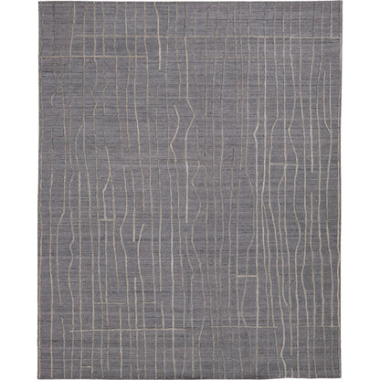 Haverhill Transitional Solid Rug - T07T8000 by Thom Felicia by Feizy Rugs in gray, silver. Made from viscose, wool in a unique style.