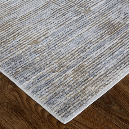 Laina Transitional Rug - 39GAF by Feizy in taupe, silver, tan. Made from unique in a unique style.