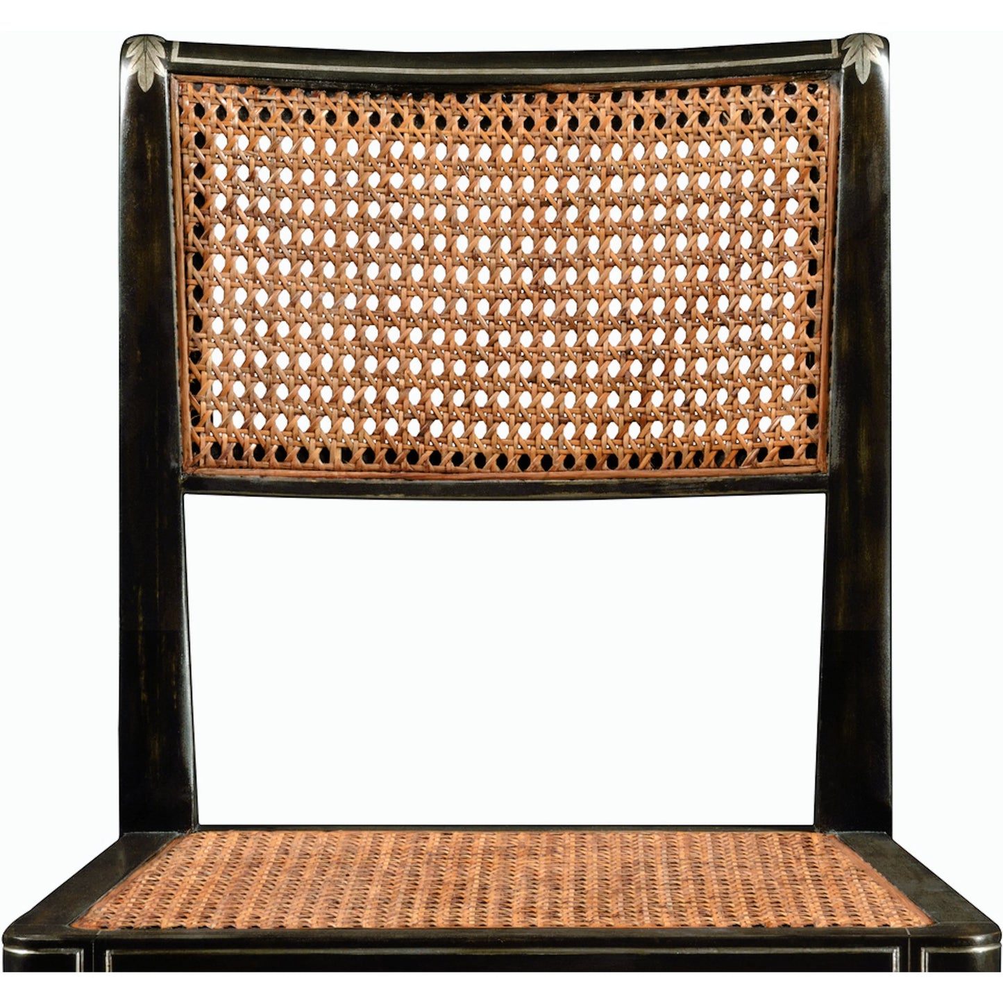 007 SR-847405 | Closeup | William Yeoward Linden Charcoal Wash Dining Side Chair by Jonathan Charles in charcoal wash. Made from acacia in a traditional style.