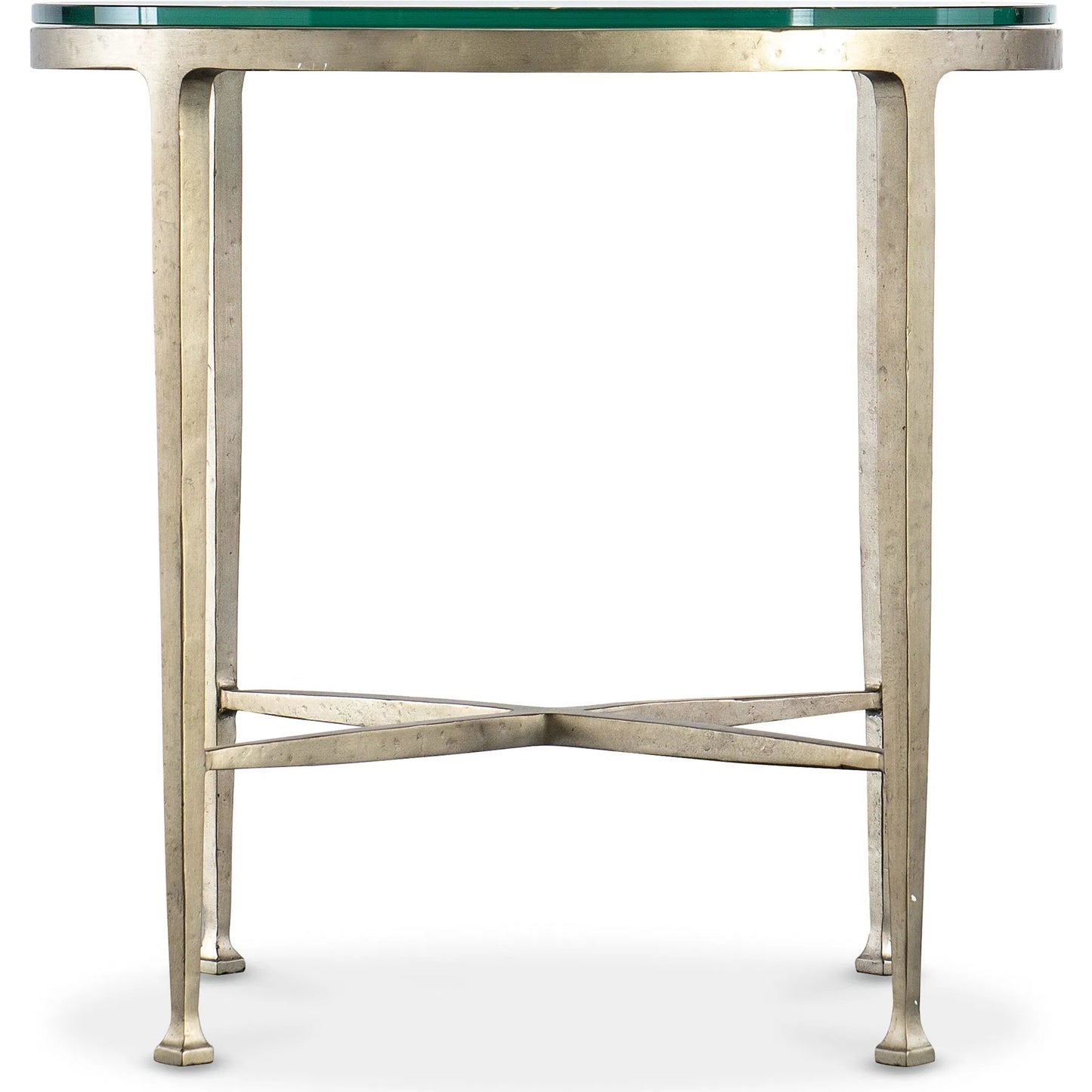 002 SI-2193326 | Additional Silo | Cora Glass Top Round Side Table by Hooker Furniture in champagne. Made from unique in a modern style.