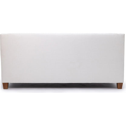 Alden Sofa by Zentique in bone and brown. Made from zr002-hr --- performance in a unique style.