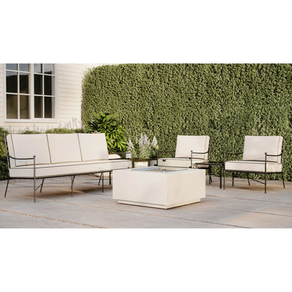Provence Outdoor Sofa by Sunset West. Made from wrought iron in a modern style.