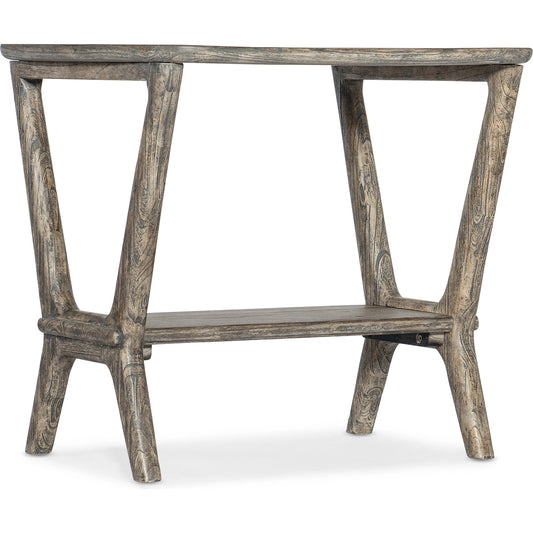 Commerce & Market Brandon End Table by Hooker Furniture in natural medium wood. Made from mindi solids, veneers in a modern style.
