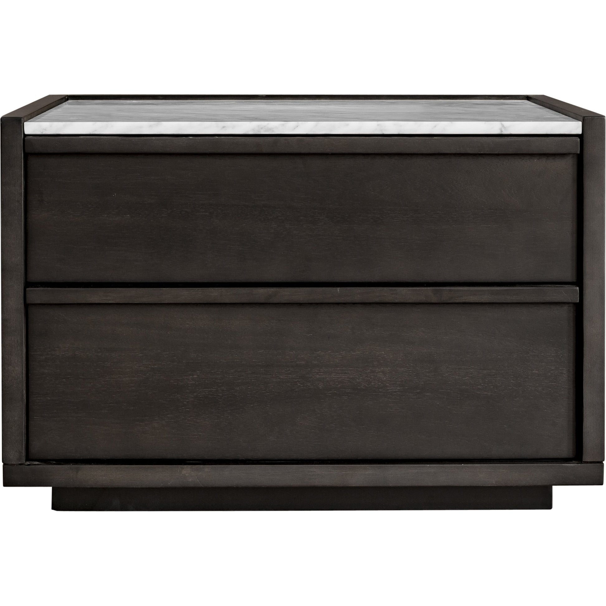 Ashcroft Nightstand by Moe's Home Collection in gray. Made from acacia veneer, white marble top, mdf in a transitional style.