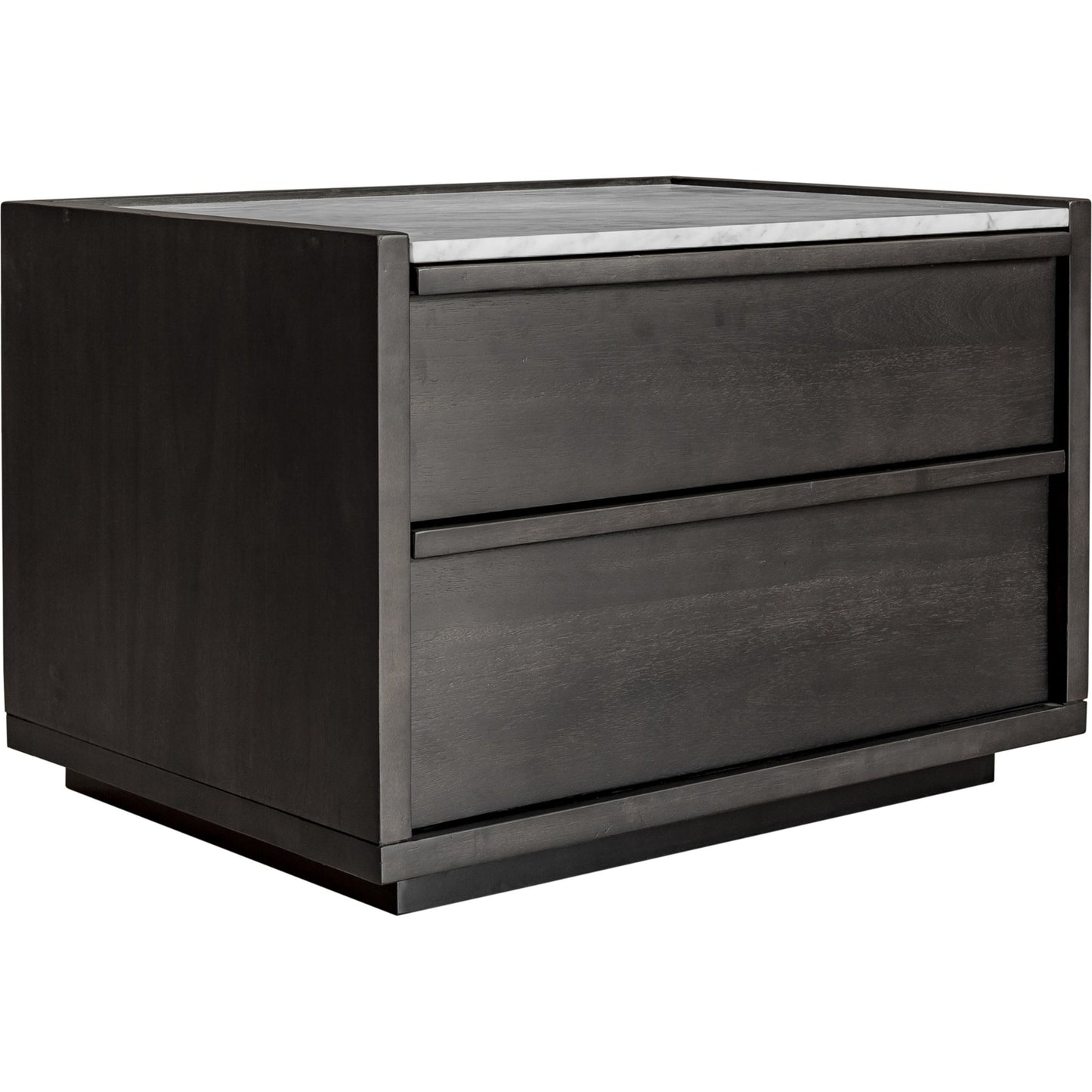 001 SI-1771606 | Primary Silo | Ashcroft Nightstand by Moe's Home Collection in gray. Made from acacia veneer, white marble top, mdf in a transitional style.