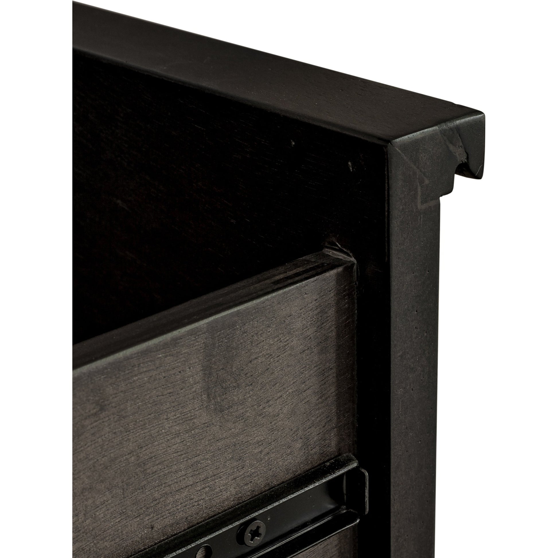 Ashcroft Nightstand by Moe's Home Collection in gray. Made from acacia veneer, white marble top, mdf in a transitional style.