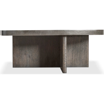 Monroe Cocktail Table by Bernhardt in brown. Made from wood, stone in a unique style.
