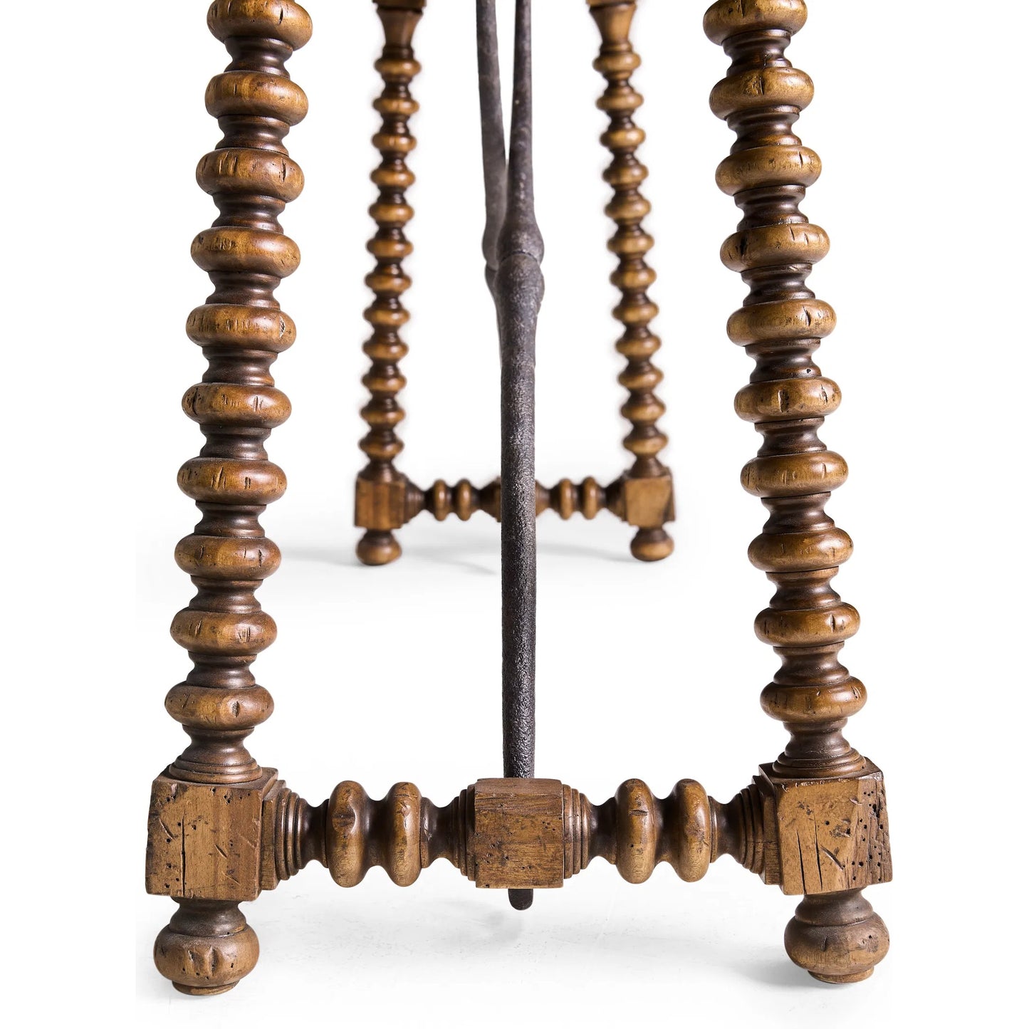 014 SI-2535759 | Closeup | Tamarisk Console Table by Jonathan Charles in medium spain walnut. Made from main acacia in a unique style.