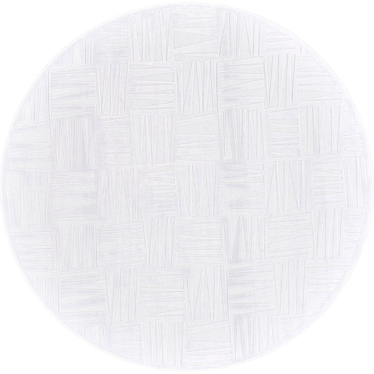 Saphir Mira Geometric Rug - 3493F by Feizy in white. Made from viscose, polyester in a unique style.