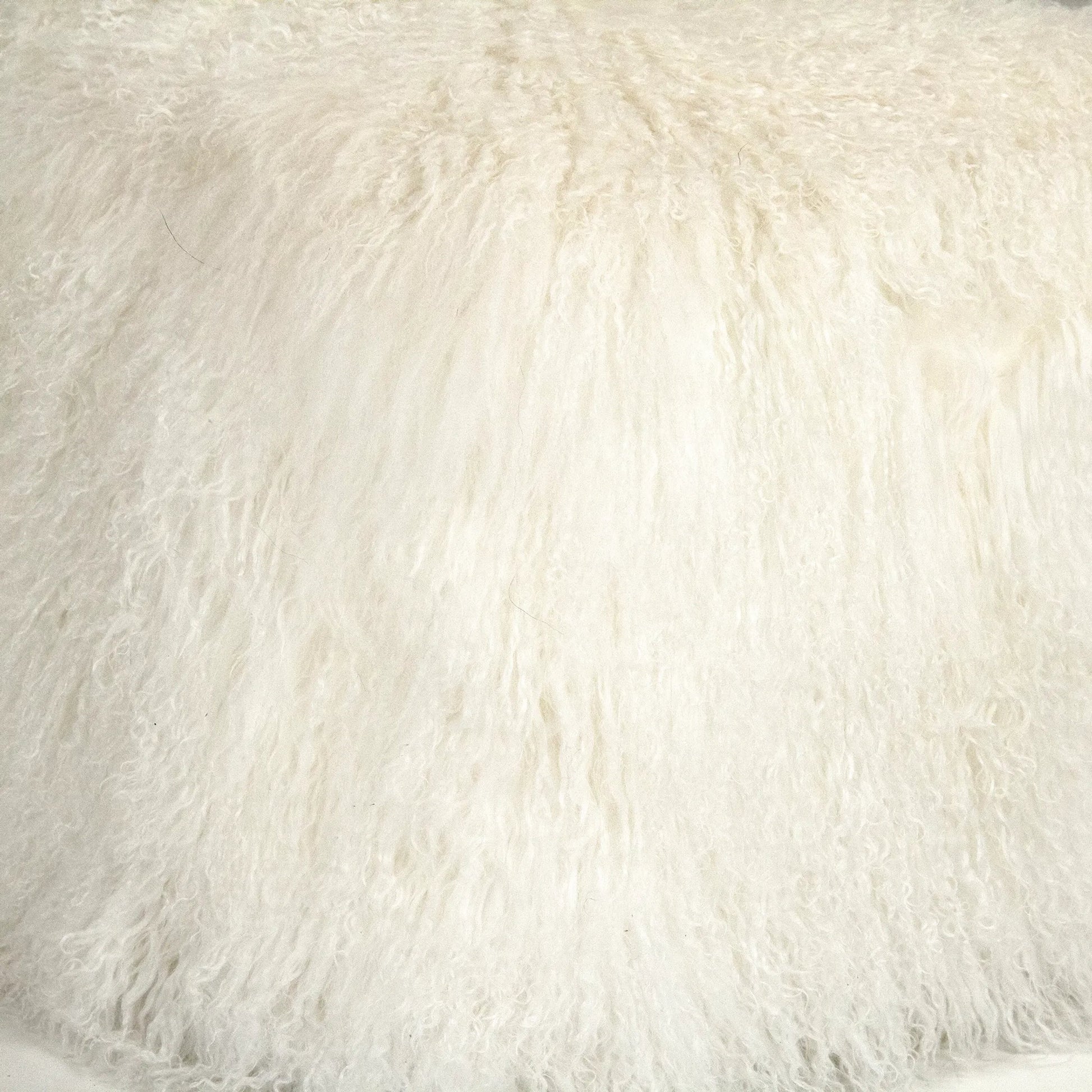 Tibetan Black Lamb Fur Pouf by Zentique. Made from lamb fur, polybeans in a unique style.