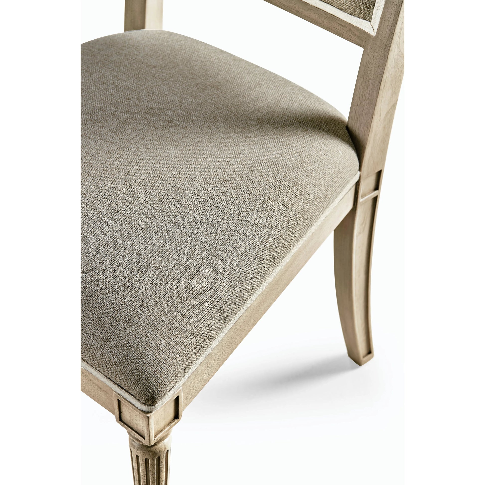 Timeless Flare Uph. Side Chair by Jonathan Charles. Made from beech wood, foam, fabric in a modern style.
