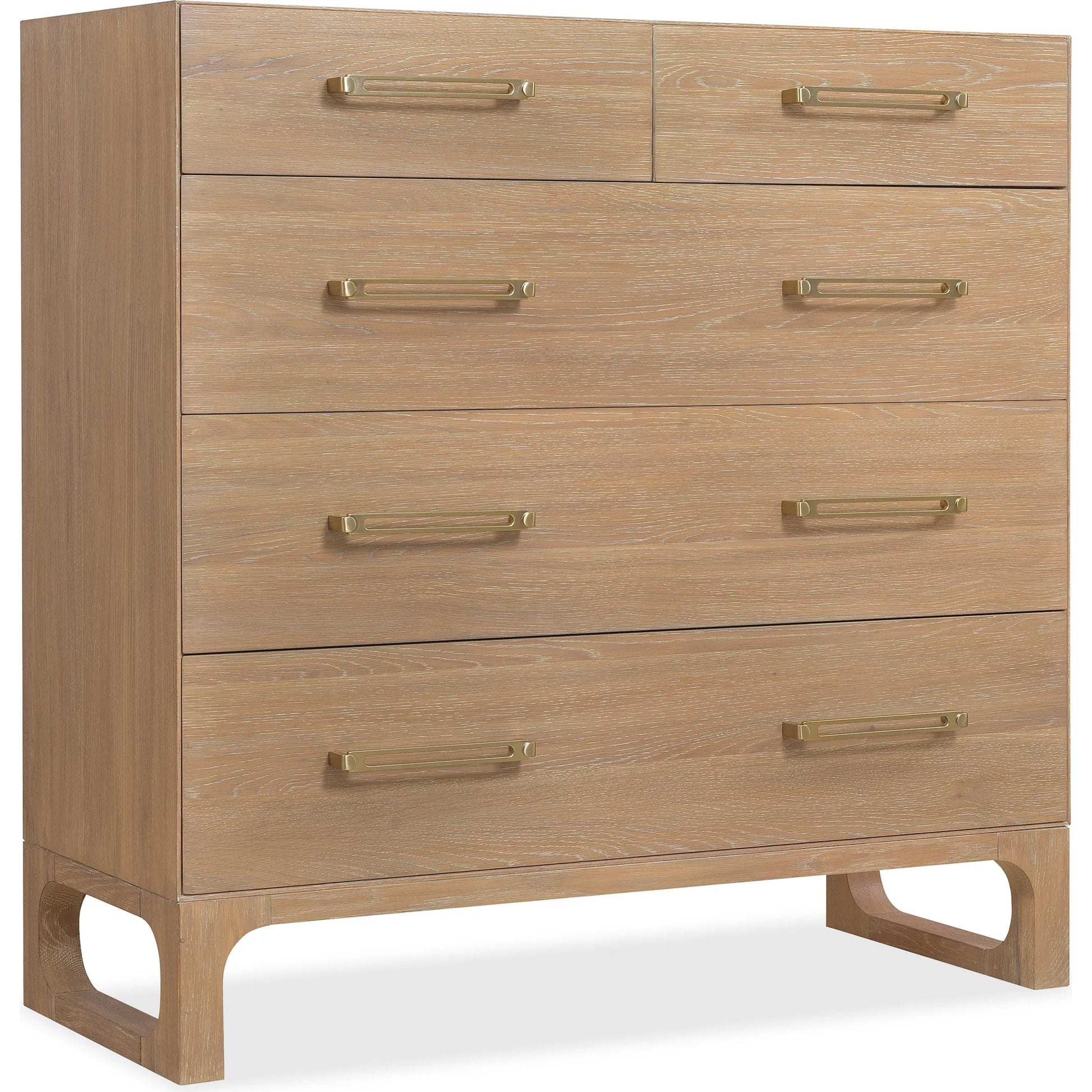 Banyon Bay Five Drawer Dresser by Hooker Furniture in light wood. Made from unique in a transitional style.