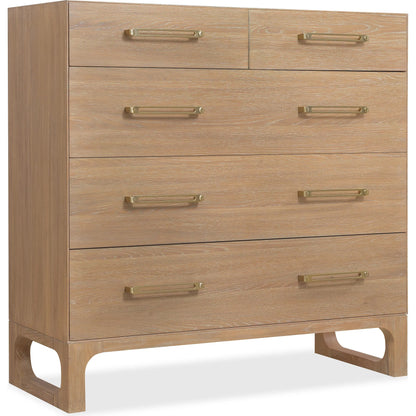 Banyon Bay Five Drawer Dresser by Hooker Furniture in light wood. Made from unique in a transitional style.