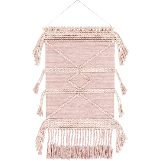 Zanafi Tassels - 24601 by Livabliss in mauve, ivory. Made from 100% cotton, 100% wood in a eclectic & global style.