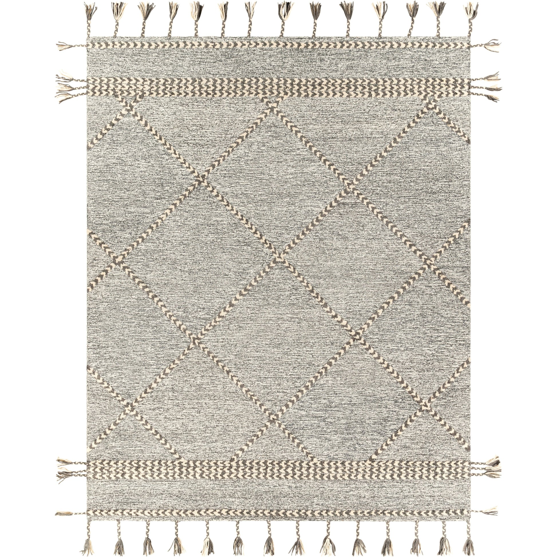 Zanafi Tassels Rug - 24568 by Surya. Made from 100% wool in a unique style.