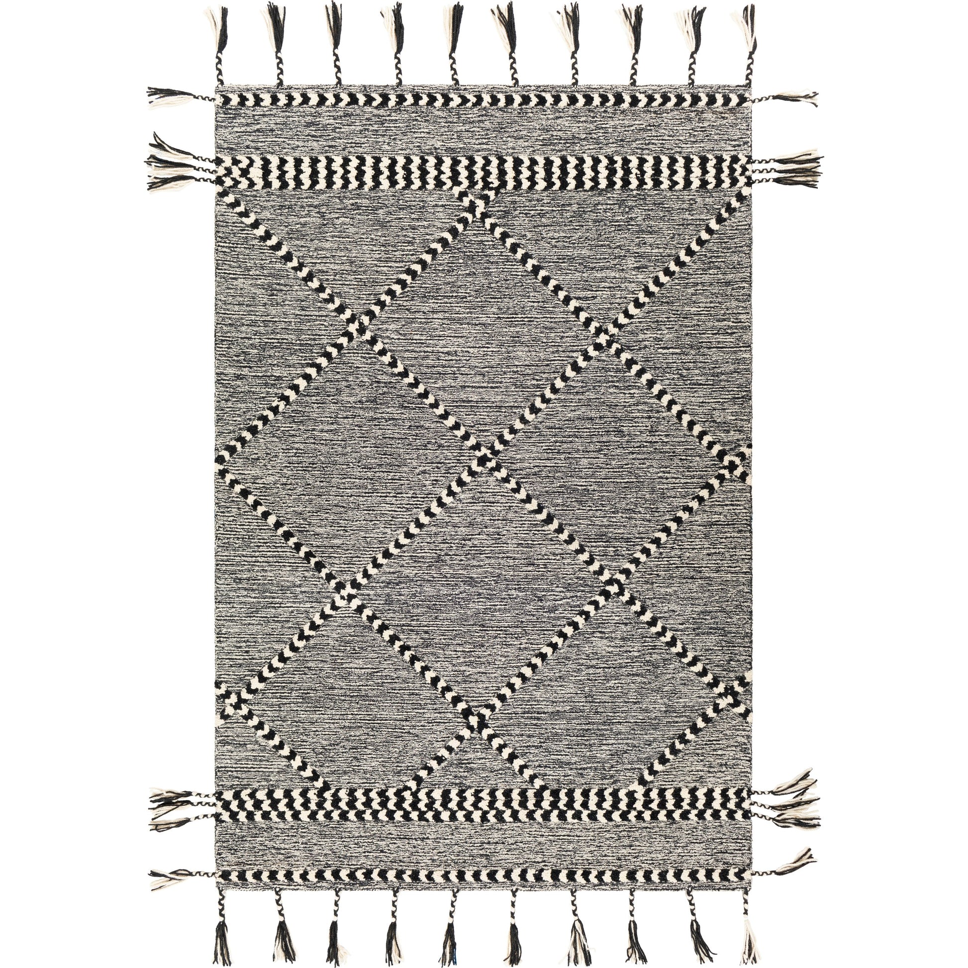 Zanafi Tassels Rug - 24568 by Surya. Made from 100% wool in a unique style.