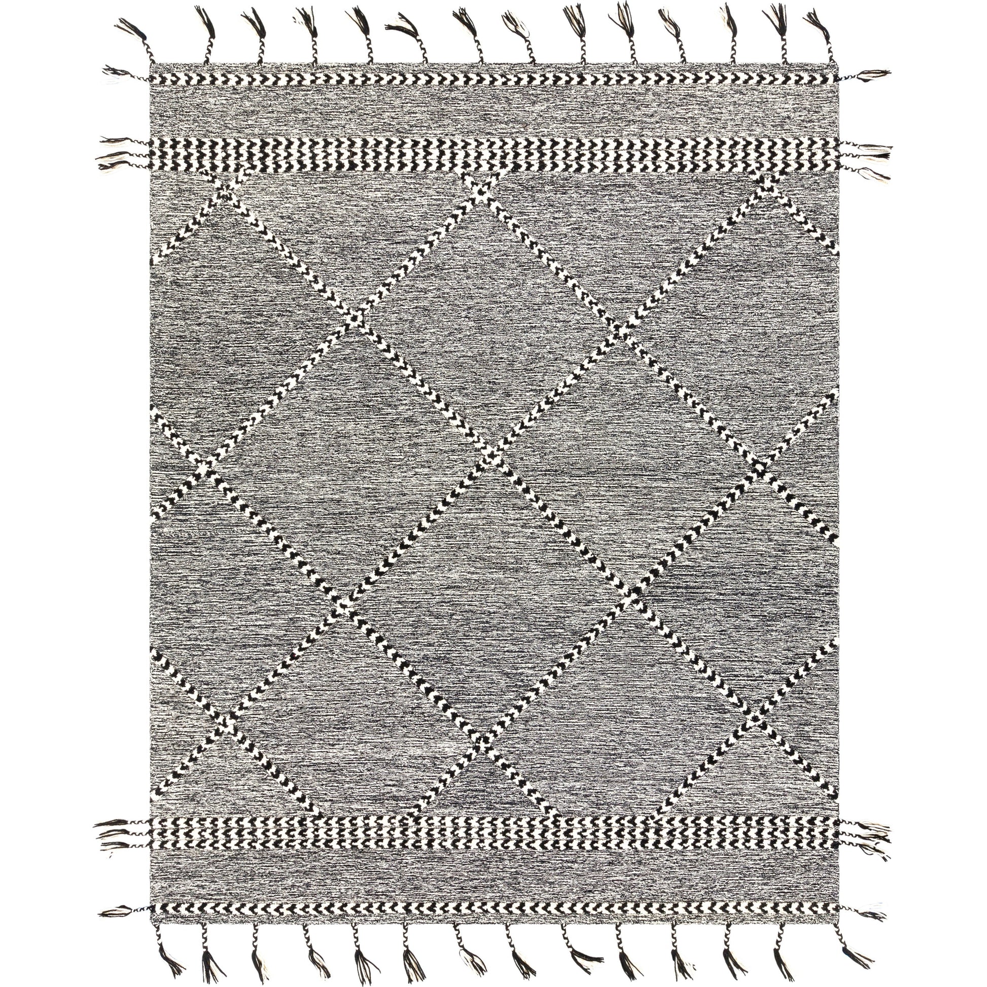 Zanafi Tassels Rug - 24568 by Surya. Made from 100% wool in a unique style.