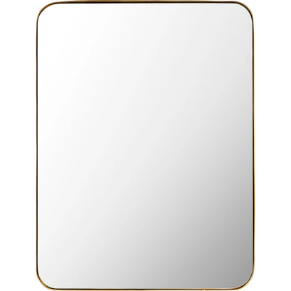 Zuhan Mirror by Surya in frame: black, gold and powder coated. Made from frame: metal, substrate: manufactured wood in a modern style.