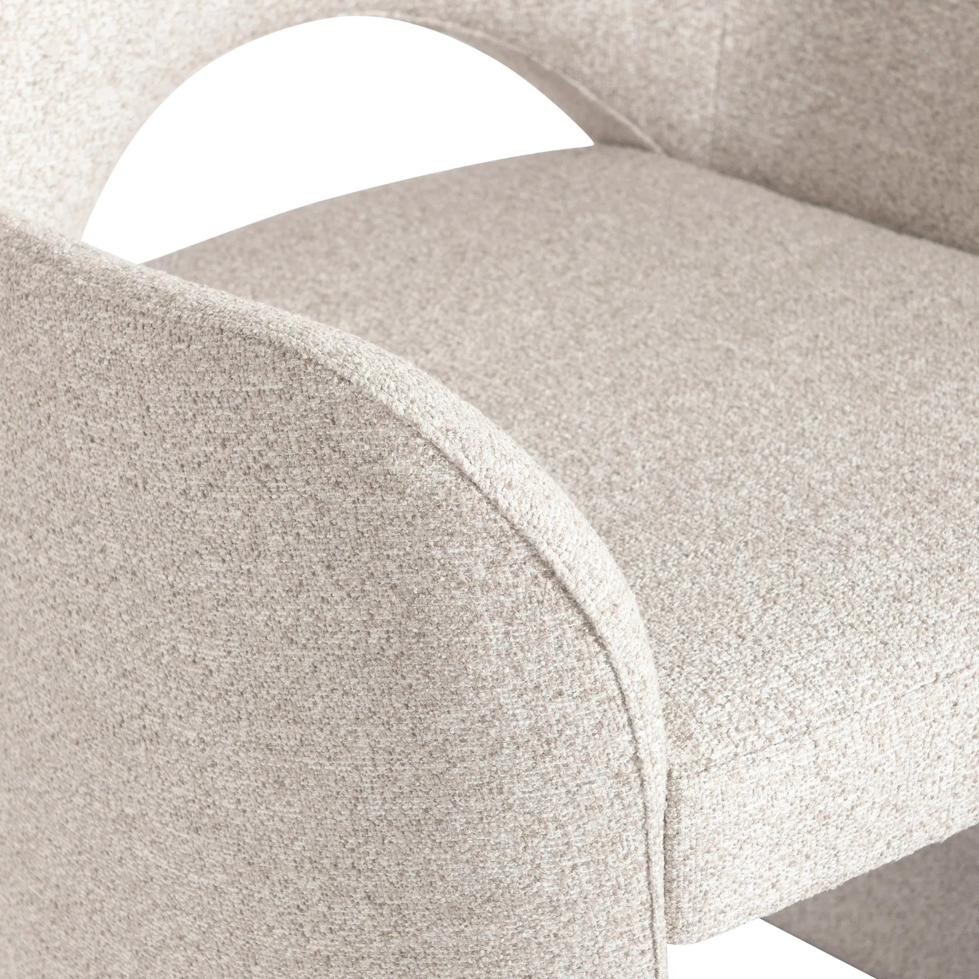 Loggia Shelter Back Arm Chair by Bernhardt in beige. Made from fabric in a transitional style.