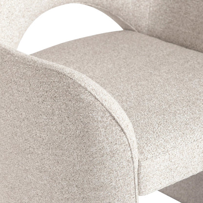 Loggia Shelter Back Arm Chair by Bernhardt in beige. Made from fabric in a transitional style.