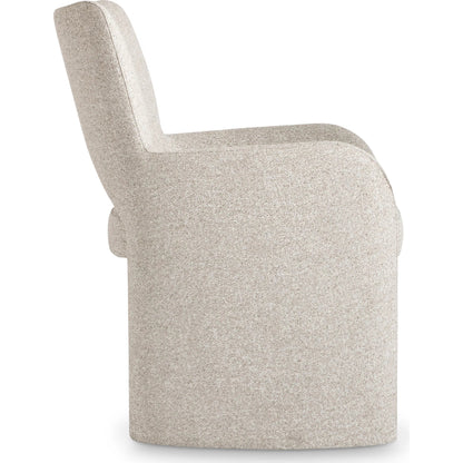 Loggia Shelter Back Arm Chair by Bernhardt in beige. Made from fabric in a transitional style.