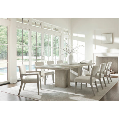 Tempo Side Chair by Bernhardt in white. Made from fabric, wood in a unique style.