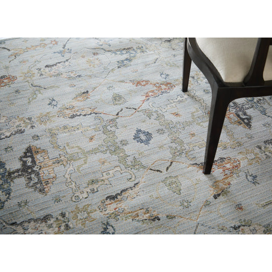 Melrose Traditional & Botanical Rug - MEL39P4F by Feizy in blue, green, ivory. Made from polypropylene, polyester, viscose in a unique style.