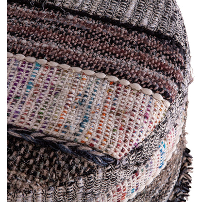 Algiers Storage Stool by World Interiors in multi-color and distressed. Made from mdf, viscose, cotton blend fabric, pu foam in a eclectic & global style.