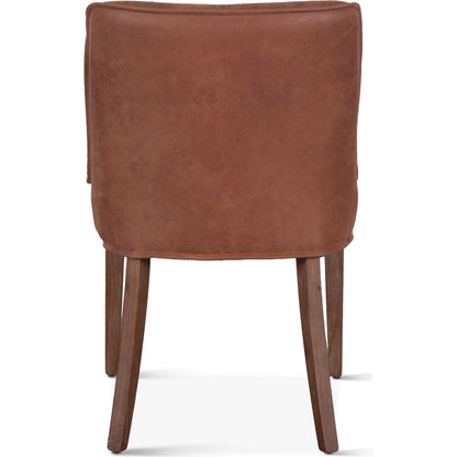 Avery Side Chairs by World Interiors in weathered oak. Made from leather, oak wood in a rustic style.