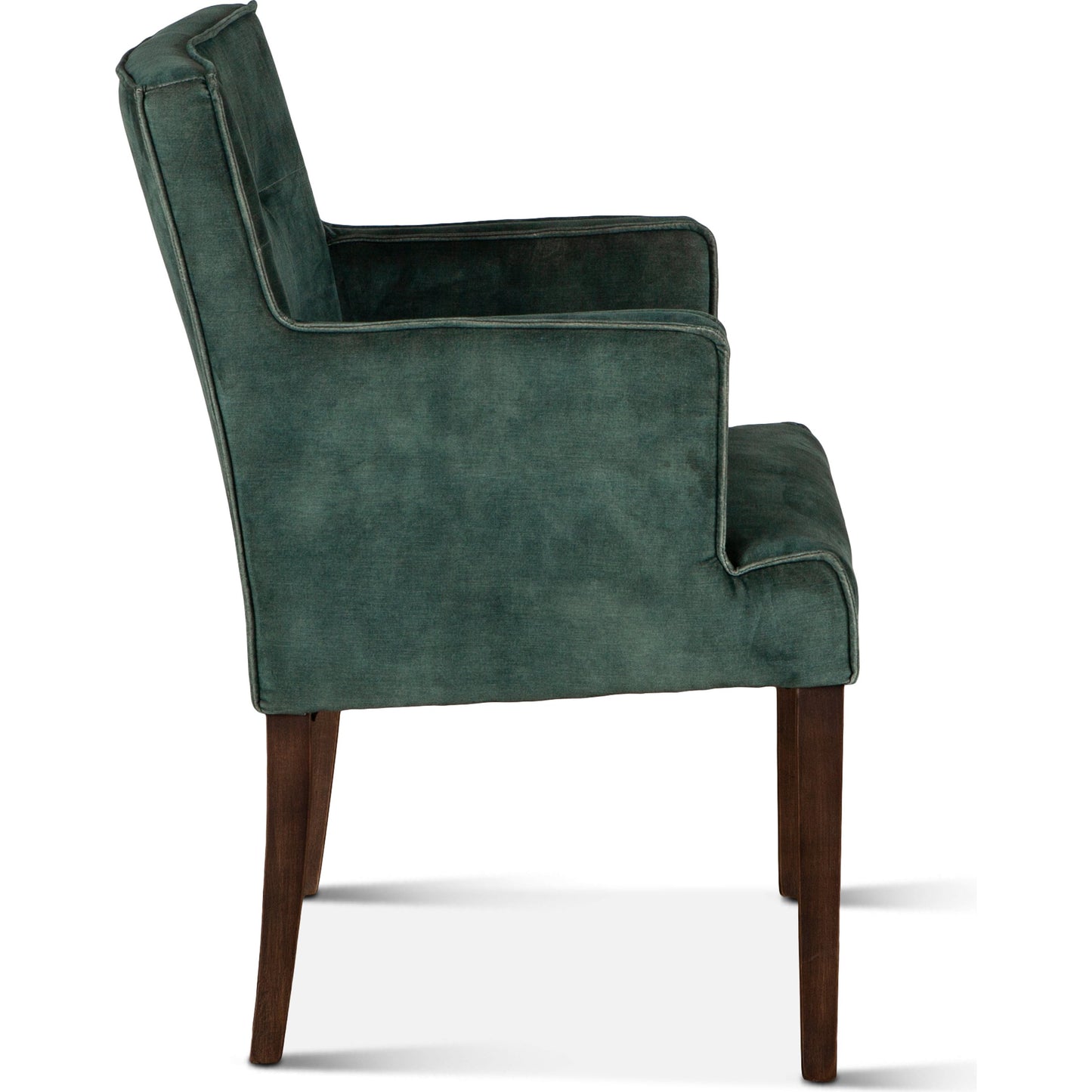 004 SI-1750332 | Additional Silo | Avery Armchair by World Interiors in dark green and brown. Made from wood, velvet in a modern style.