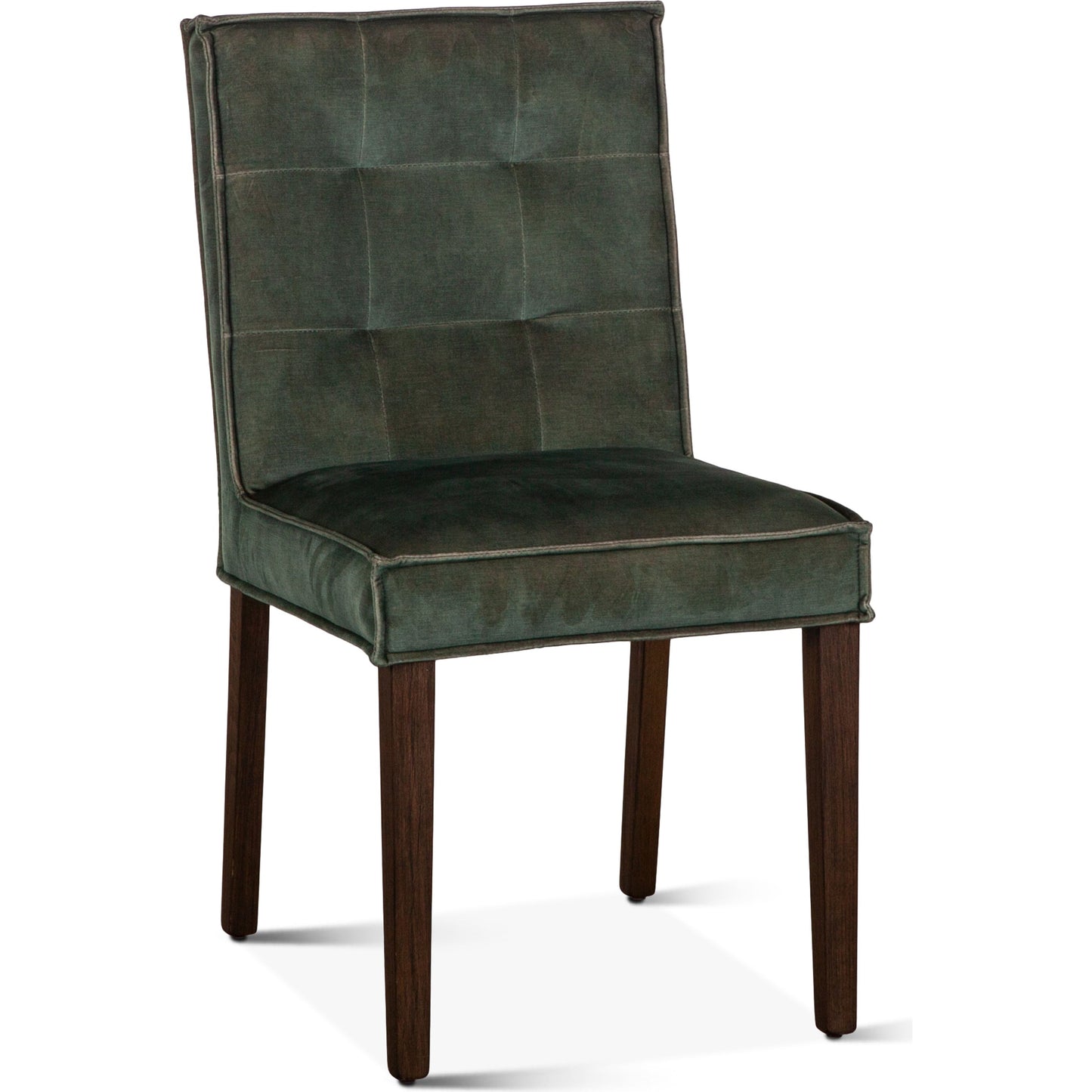 001 SI-1750333 | Primary Silo | Avery Velvet Dining Chairs by World Interiors in dark green and brown. Made from wood, velvet in a modern style.
