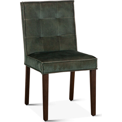 Avery Velvet Dining Chairs by World Interiors in dark green and brown. Made from wood, velvet in a modern style.