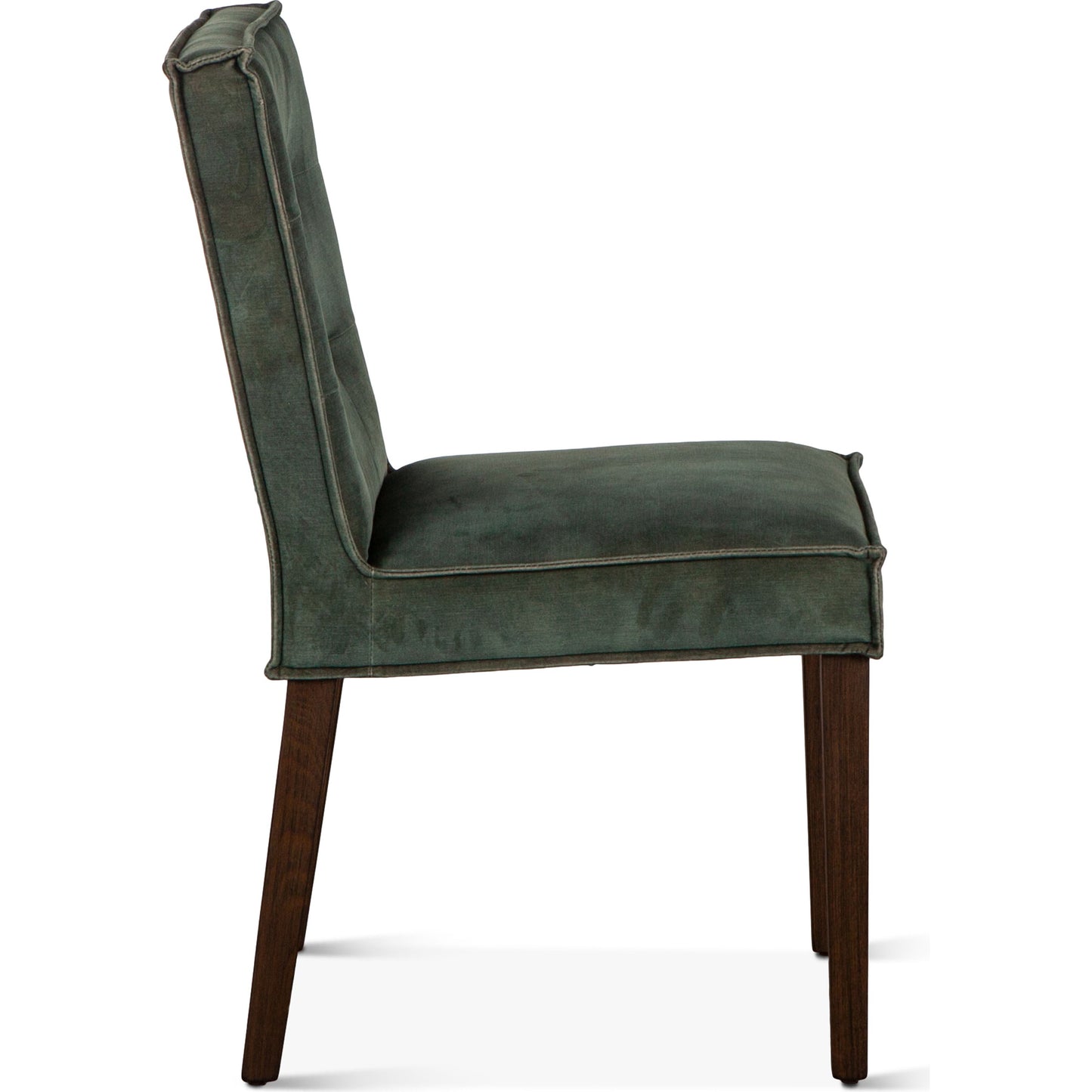 003 SI-1750333 | Additional Silo | Avery Velvet Dining Chairs by World Interiors in dark green and brown. Made from wood, velvet in a modern style.