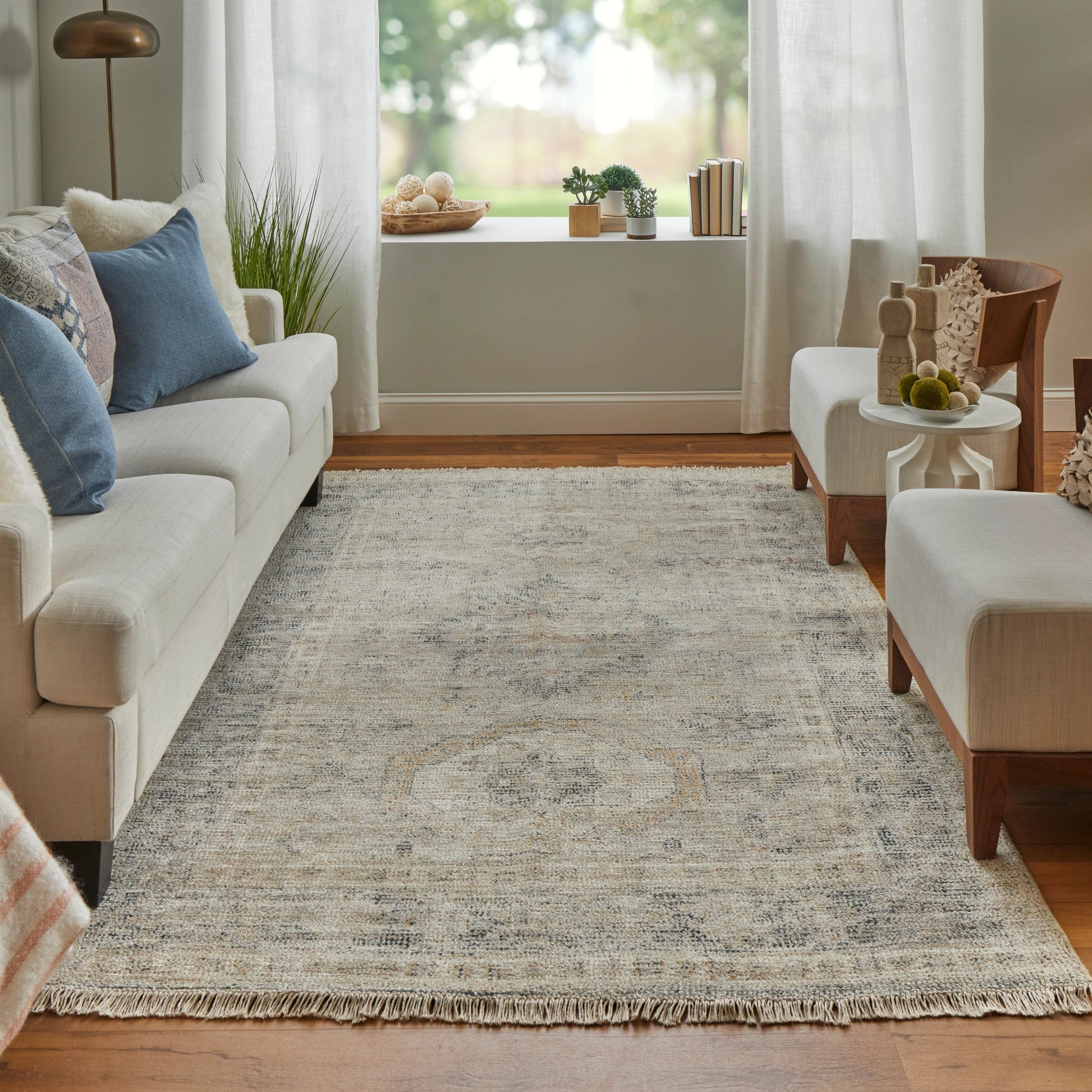 Caldwell Transitional Rug - 8798F by Feizy in tan, gray, gold. Made from wool, viscose in a unique style.