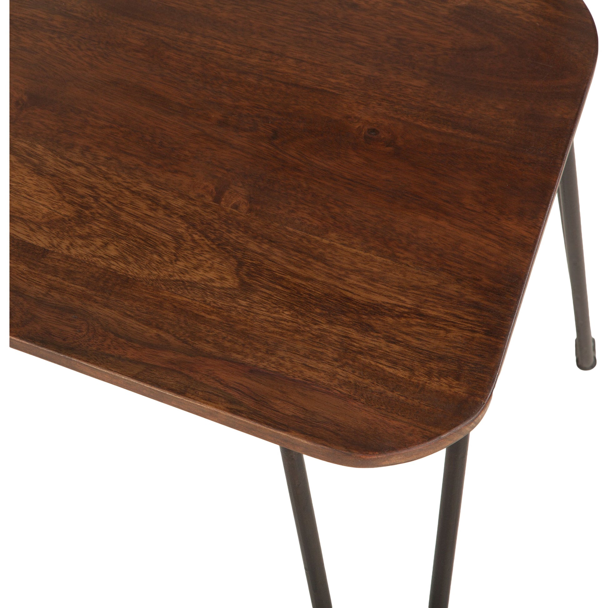 Grandby Dining Chairs by World Interiors in brown and walnut, antique zinc. Made from acacia wood, steel in a modern style.