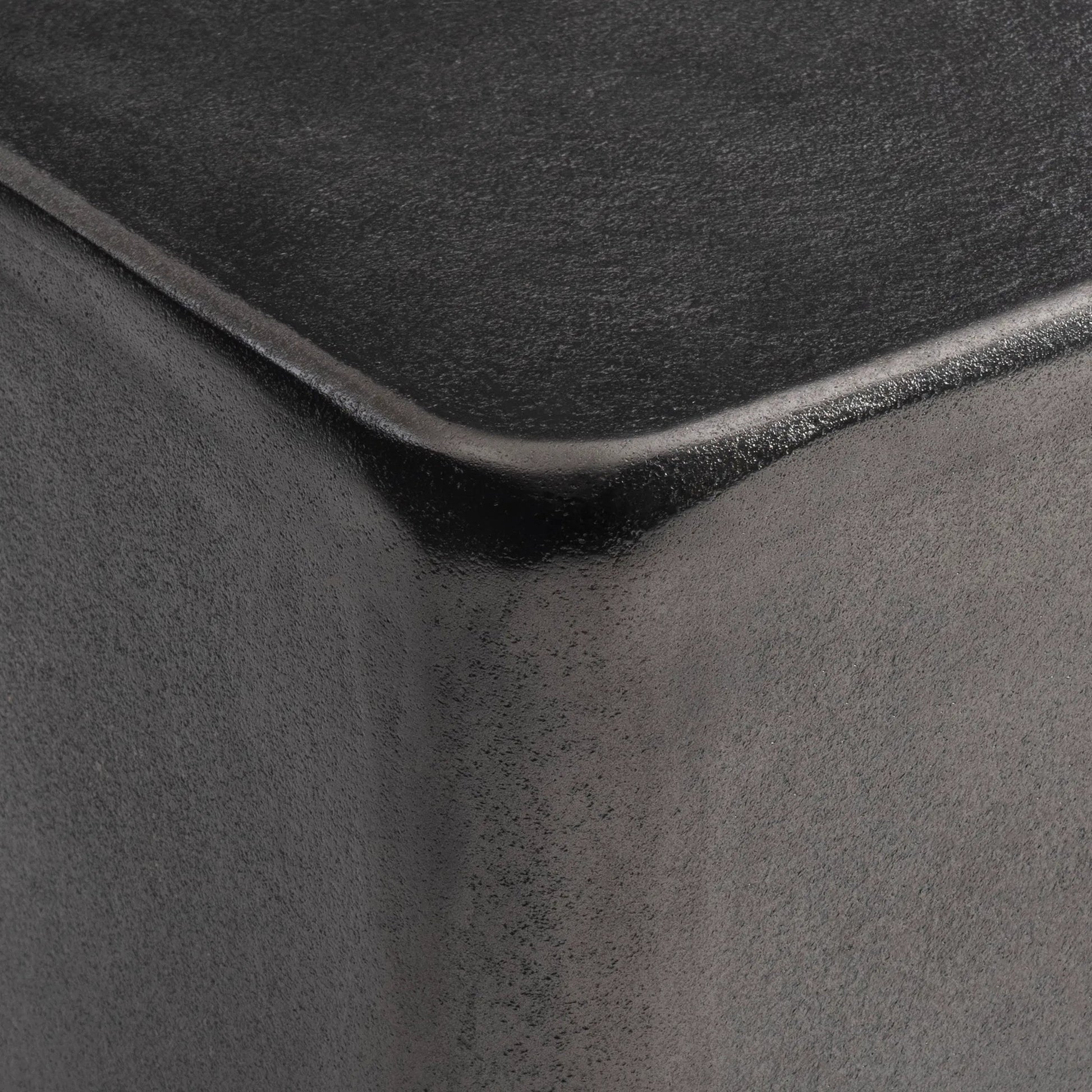 Juri Accent Table by Bernhardt in graphite. Made from metal in a modern style.