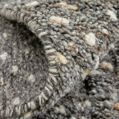 Dering Polka Dots Rug - T27T6042 by Thom Felicia by Feizy Rugs in gray, tan, taupe. Made from wool in a unique style.