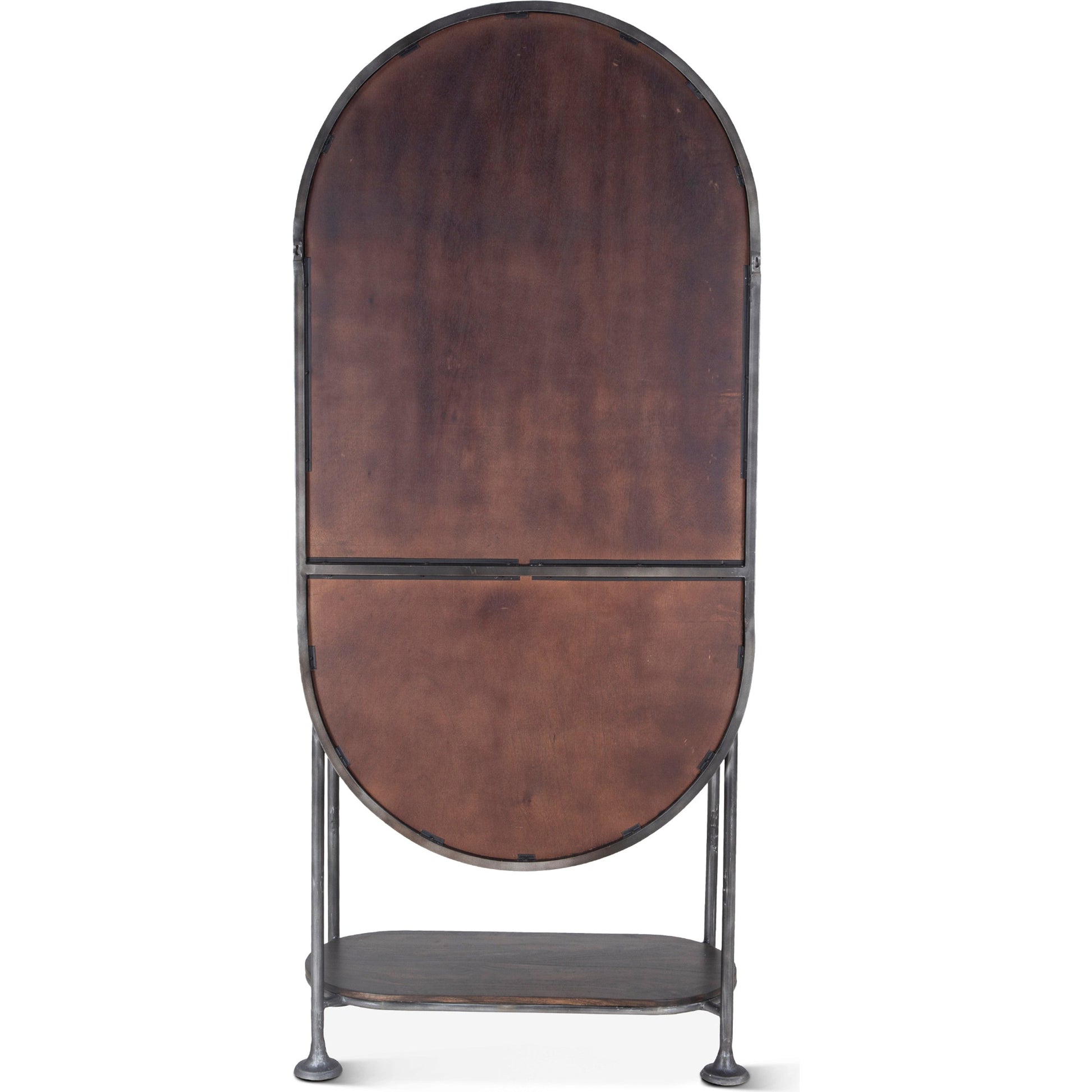 Melbourne Bar Cabinet by World Interiors in silver and antique silver, brushed bronze. Made from acacia wood, iron in a modern style.