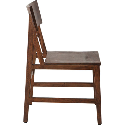 Nottingham Dining Chairs by World Interiors in brown and walnut. Made from acacia wood in a transitional style.