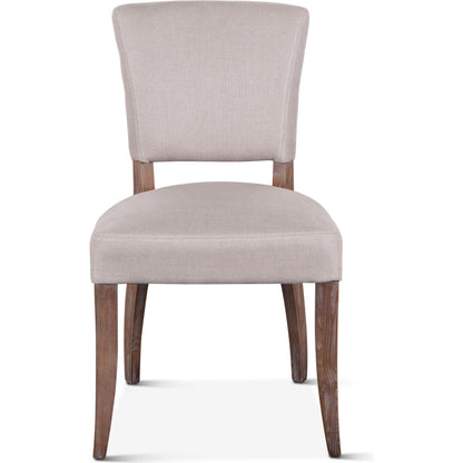 Portia Side Chairs by World Interiors in asphalt, whitewash and whitewash. Made from oak wood, velvet in a transitional style.