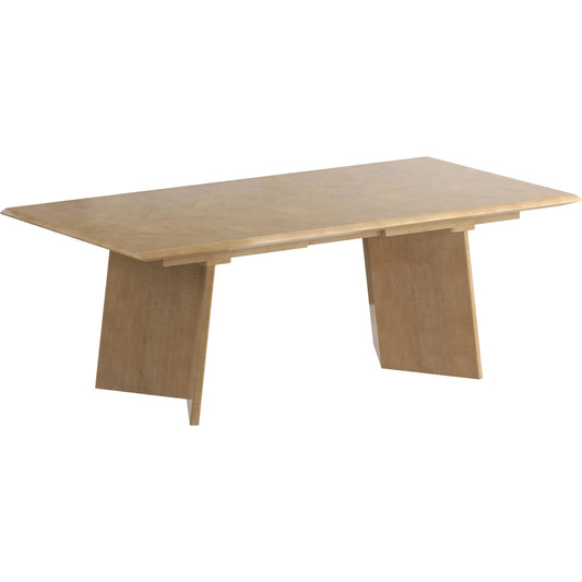 Loft Rectangular Dining Table by A.R.T. Furniture in natural maple. Made from poplar, rubberwood, figured maple veneer in a unique style.